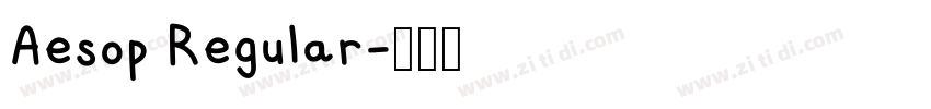 Aesop Regular字体转换 Aesop Regular字体转换